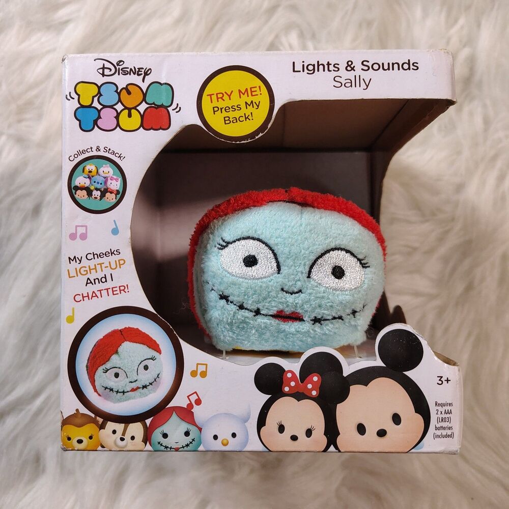 Sally Disney Nightmare Before Christmas Tsum Tsum Lights and Sounds Plush NIB